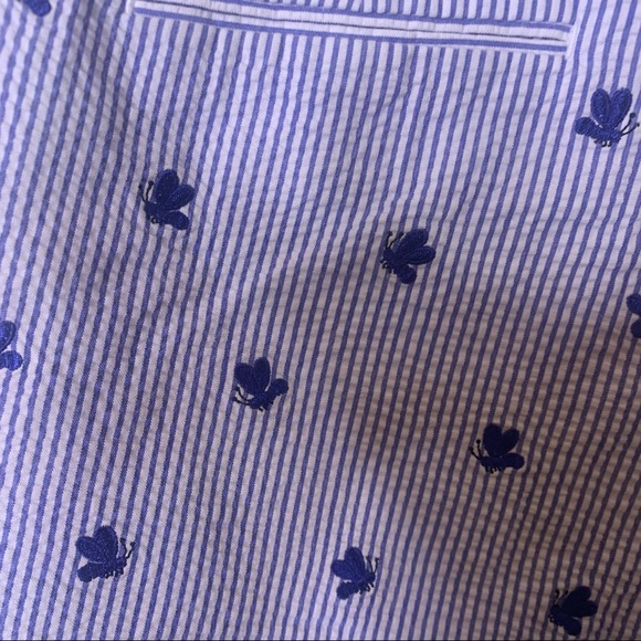 BROOKS BROTHERS Seersucker Embroidered Bee Shorts - Picture 10 of 15